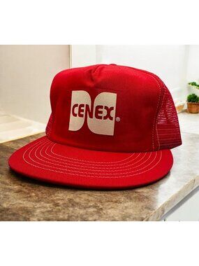 Vintage Cenex Red Trucker Hat Snapback Cap Mesh Back Saint Louis Hat Oil & Gas